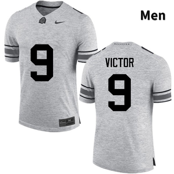 Ohio State Buckeyes Binjimen Victor Men's #9 Gray Game Stitched College Football Jersey